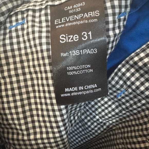 Eleven Paris Royal Blue Straight Leg Pants Office Business Casual - Picture 5 of 7